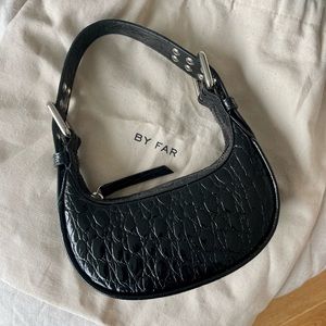 My far mini soho bag black croc